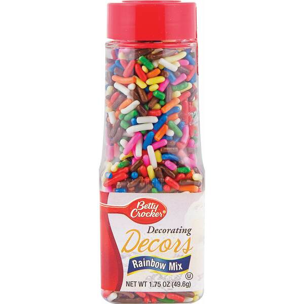 Betty Crocker Rainbow Mix Decor Toppings 197211